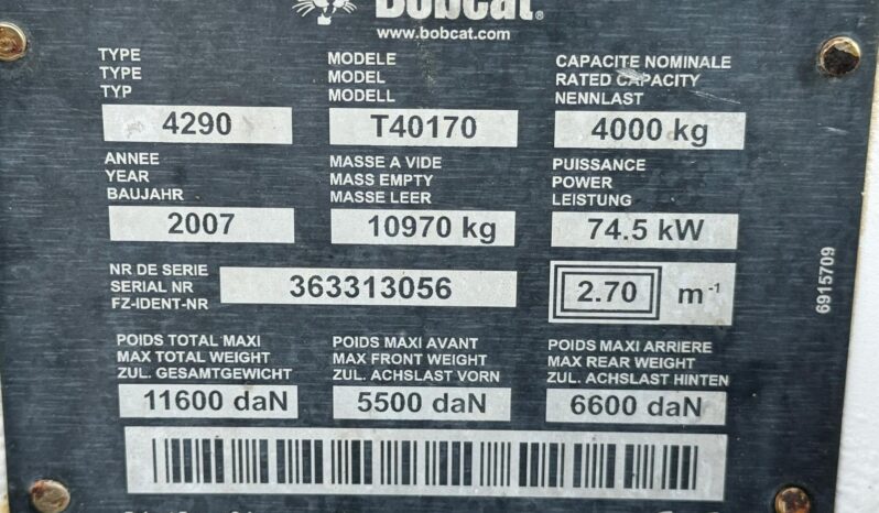 BOBCAT T40170 full