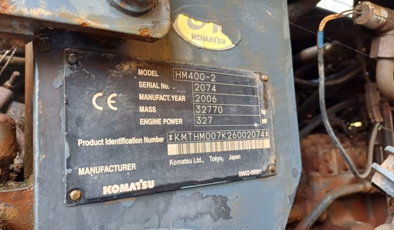 Komatsu HM 400-2 full