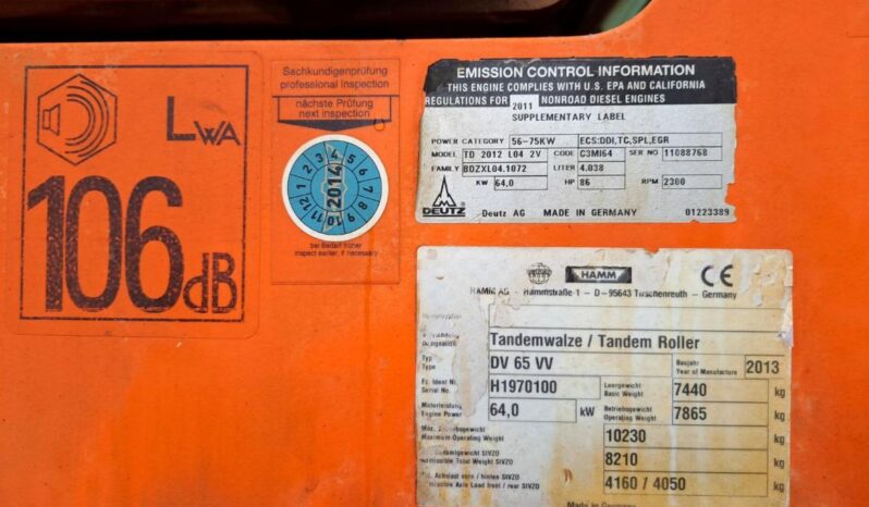 HAMM DV 65 VV full