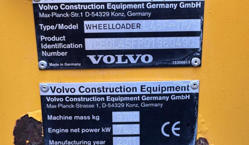 Volvo L45F-TP/S full